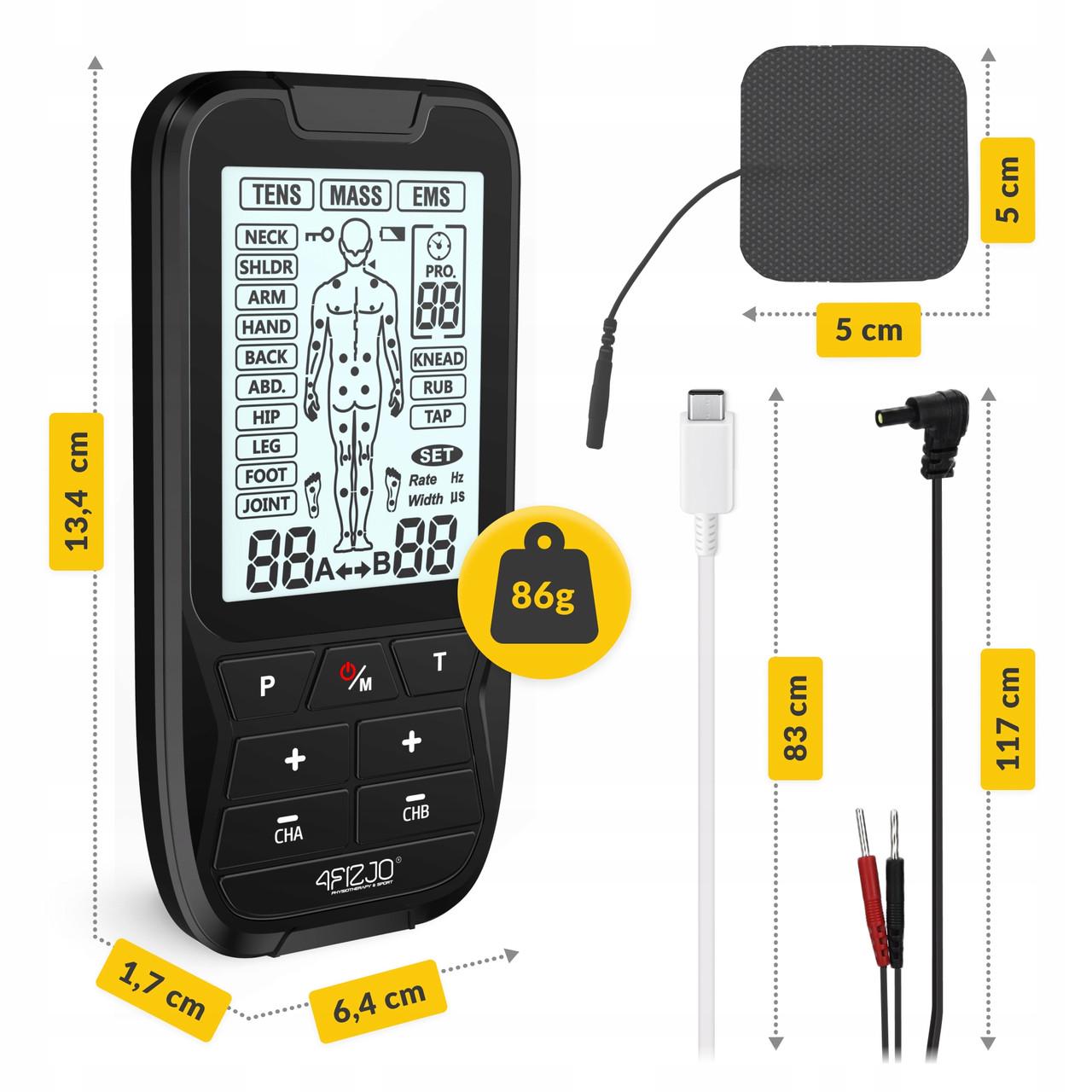 Аппарат для электростимуляции мышц 4fizjo Combo LITE 3в1 (P-5905973401487) - фото 6