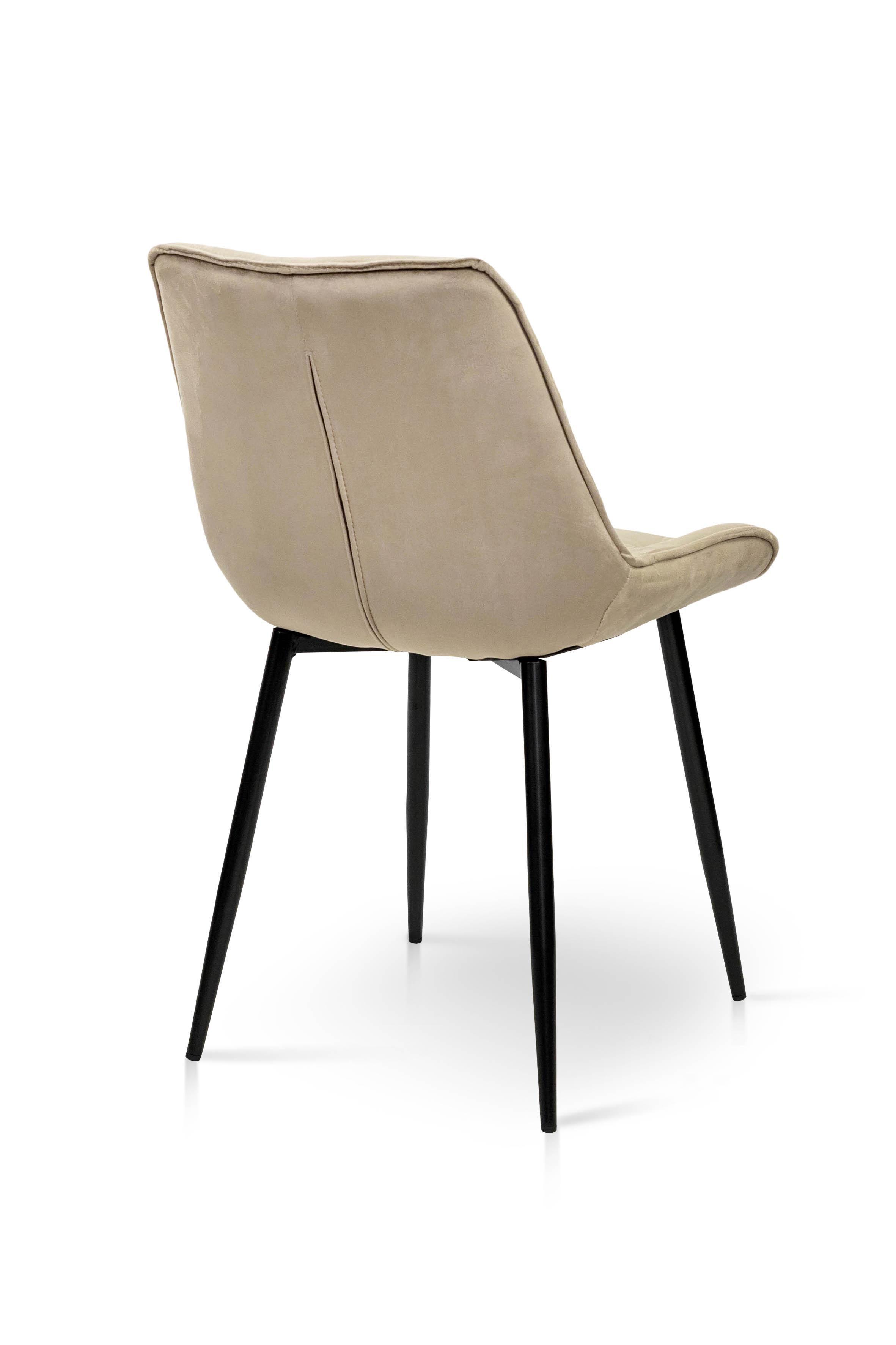 Стілець для кухні та вітальні ГРЕЙС Прадо 490х890х500 мм Чорний/Мокрий пісок (GAА0056388) - фото 5 Стілець для кухні та вітальні ГРЕЙС Прадо 490х890х500 мм Чорний/Мокрий пісок (GAА0056388) - фото 5