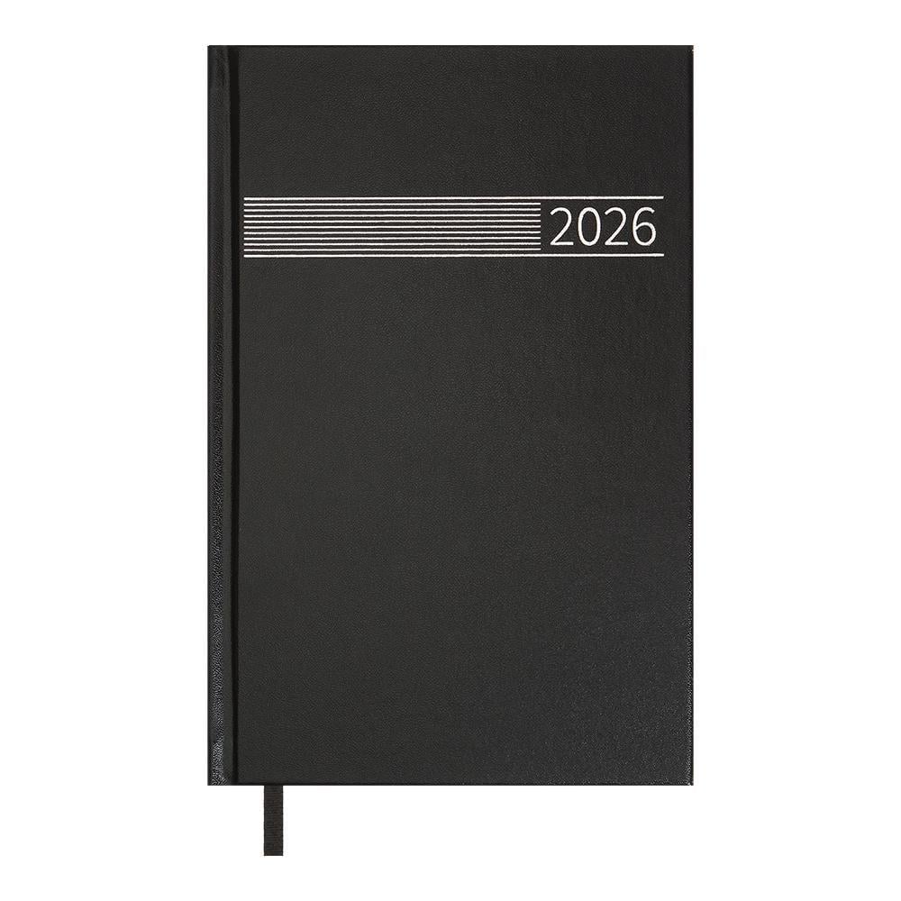 Дневник датированный 2026 Buromax Time A5 320 стр. Черный (BM.21168-01)