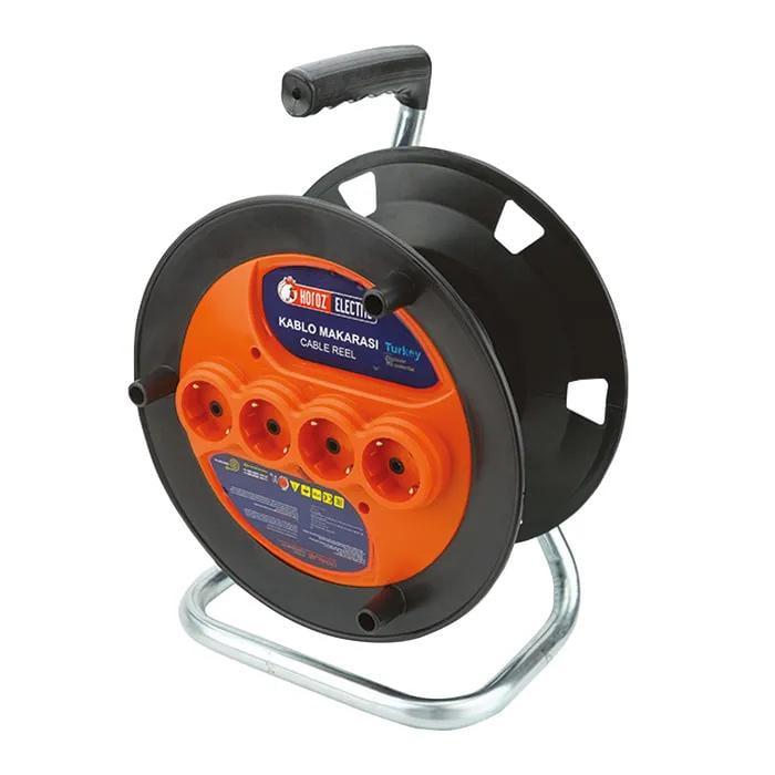 Котушка чотиримісна кабельна пуста з заземленням 16A 250V (800-400-012-1)