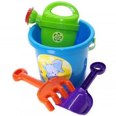 Ігровий набір для пісочниці з відерцем Блакитний (013555)
