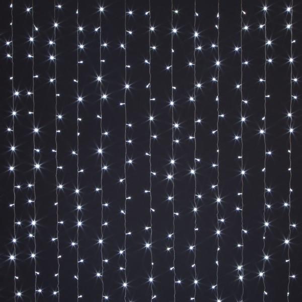 Гірлянда Штори 500 LED 3х2 прозорий дріт Білий (41911)