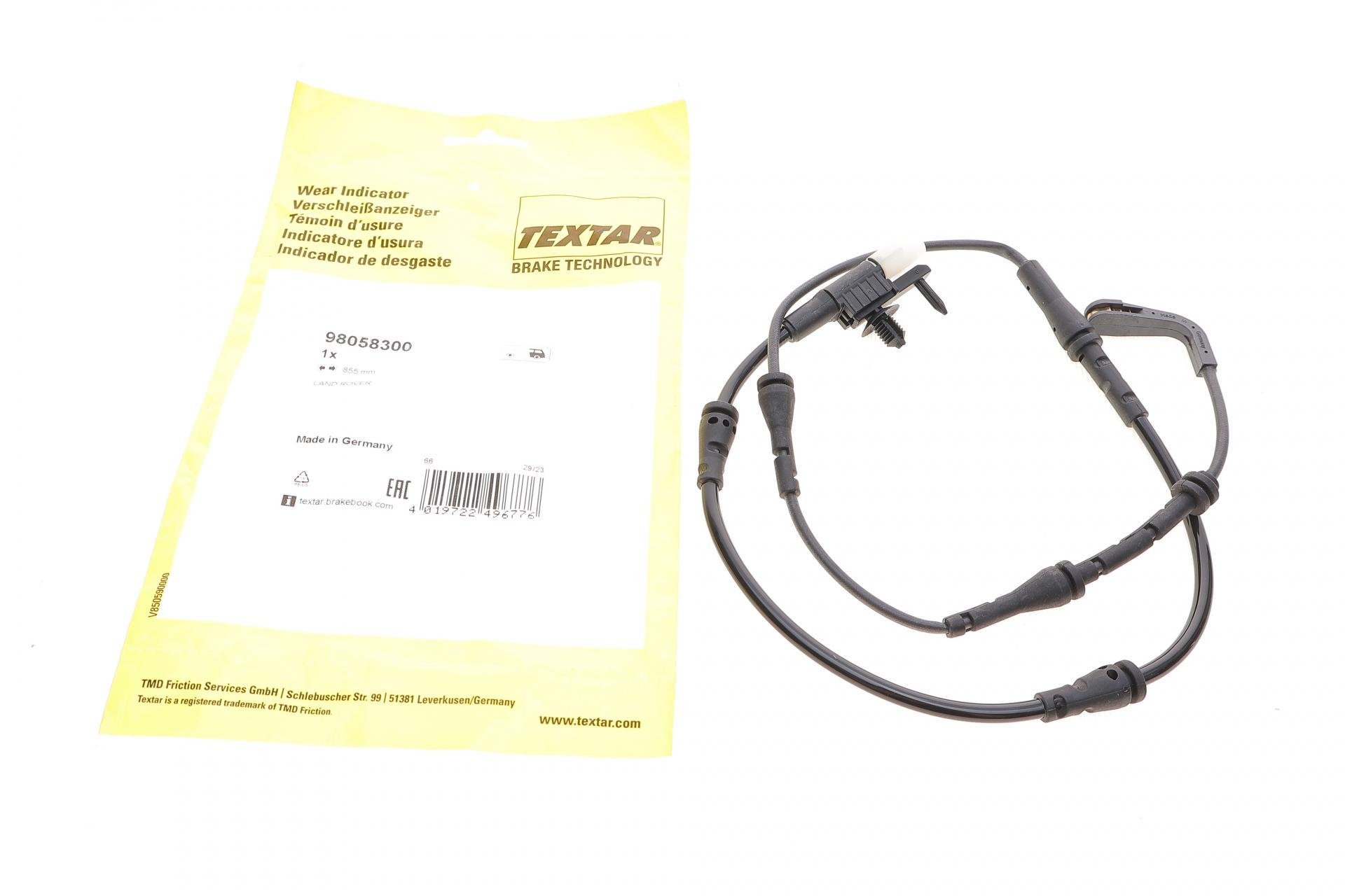 Датчик зносу задніх гальмівних колодок Land Rover Discovery Sport 1,5H-2,2D 14-L 855 мм (98058300) Датчик зносу задніх гальмівних колодок Land Rover Discovery Sport 1,5H-2,2D 14-L 855 мм (98058300)