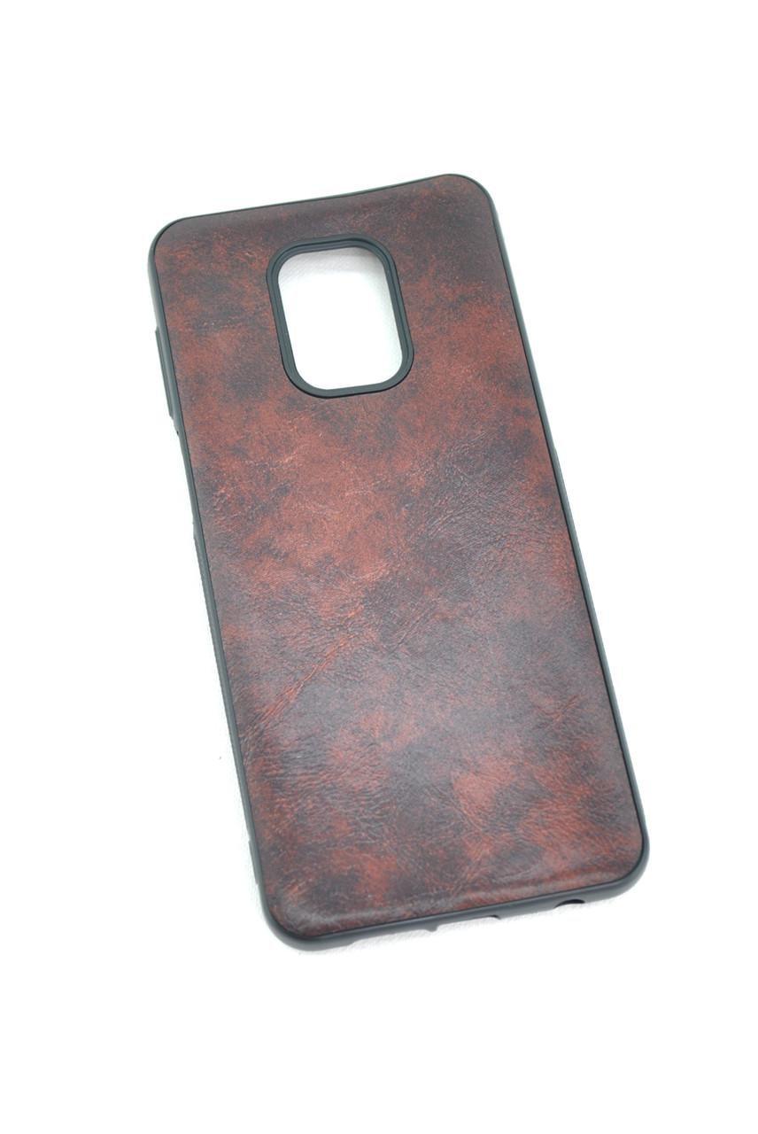 Чехол для телефона Xiaomi Redmi 9 Silicone VESTA Leather Dark Brown (P6)