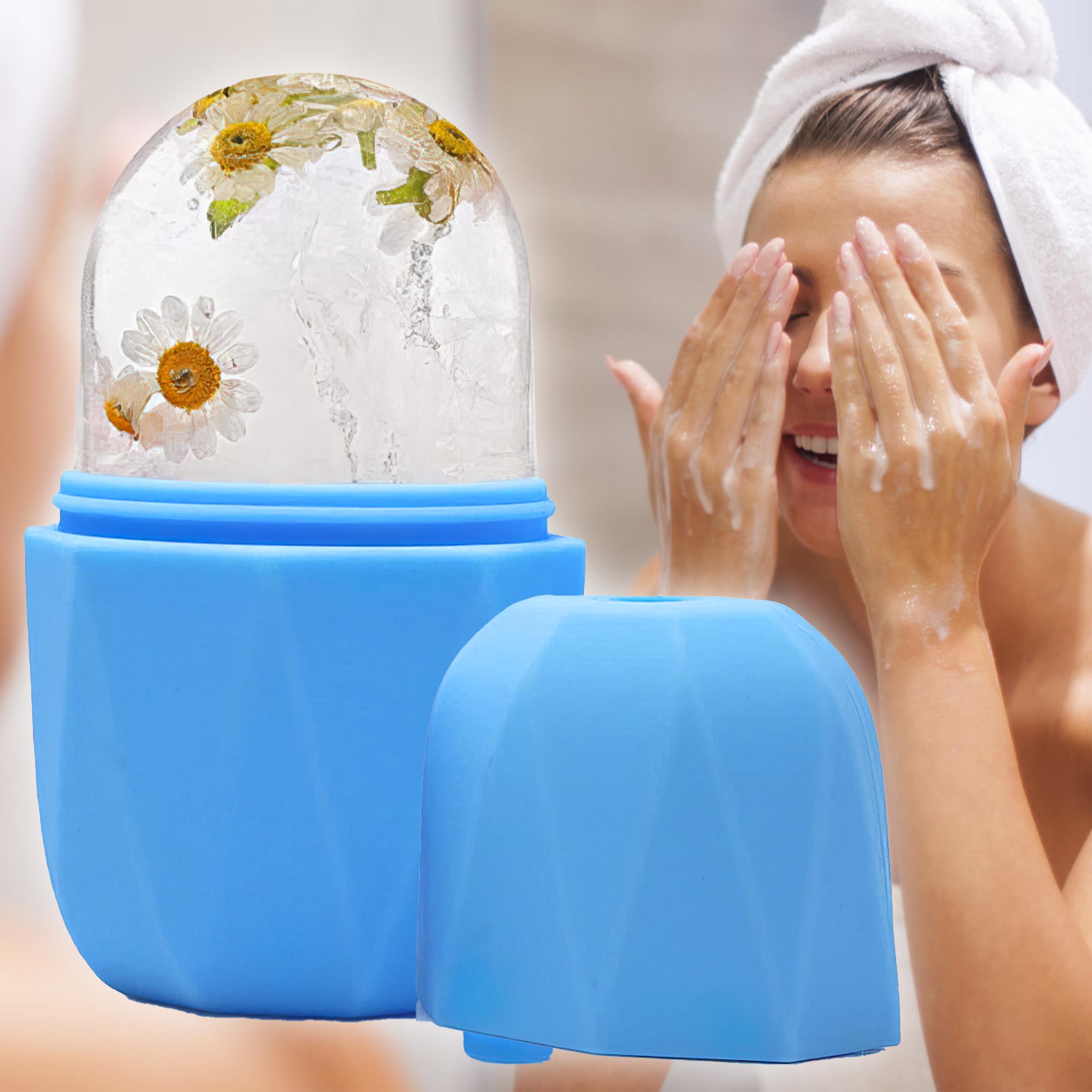 Форма-масажер ролик для обличчя льодом Ice Roller Блакитний - фото 2 Форма-масажер ролик для обличчя льодом Ice Roller Блакитний - фото 2