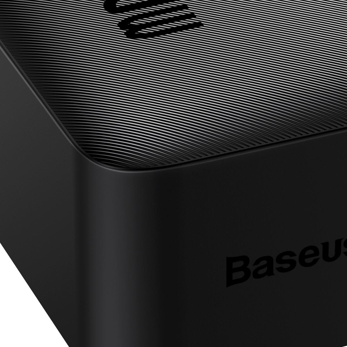 Зовнішній акумулятор, павербанк Baseus Bipow Digital Display Power Bank 30000mAh 20W, Black (PPDML-N01) - фото 5