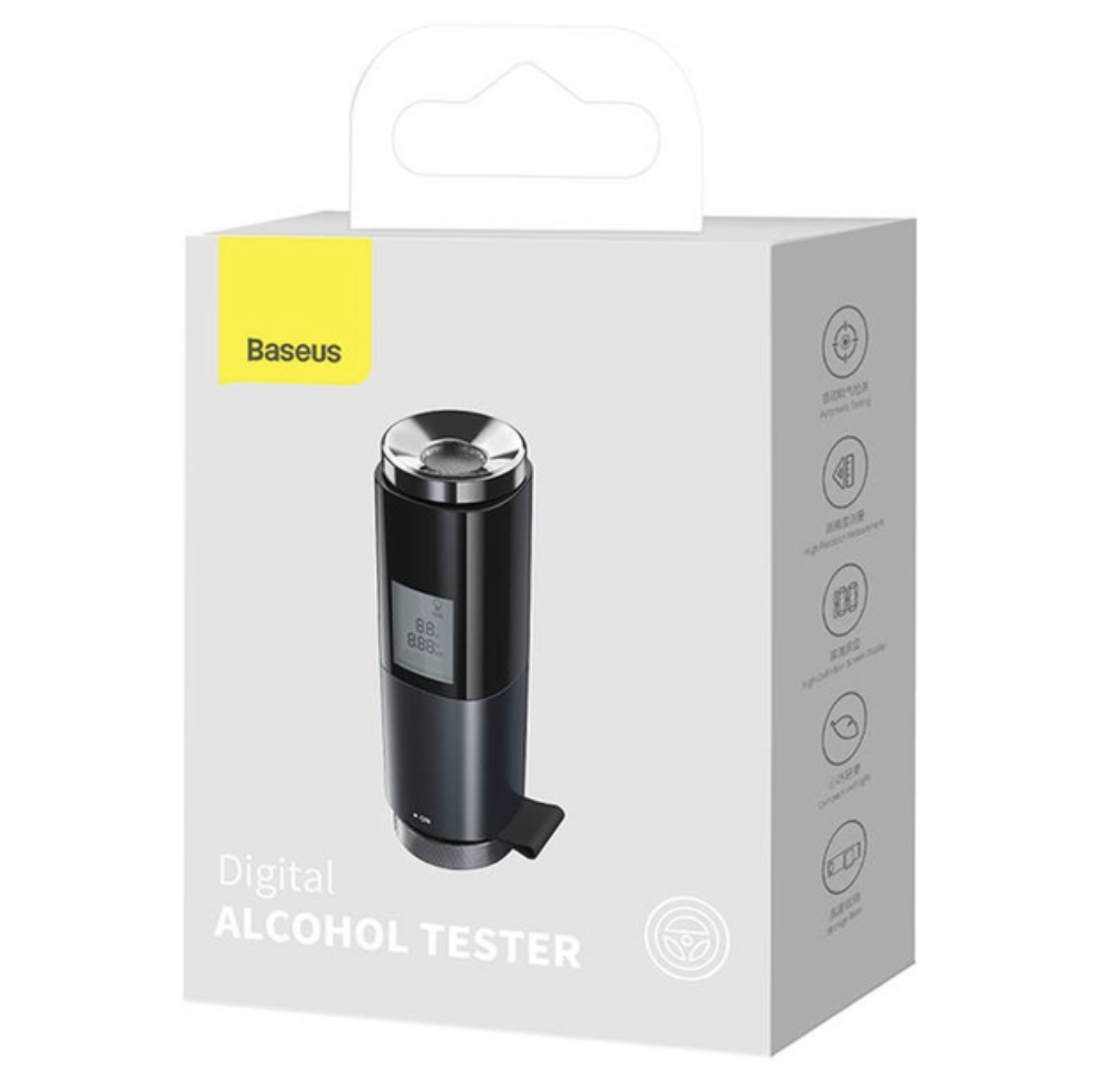 Алкогольный тестер автоматический Baseus Digital Alcohol Tester со светодиодным дисплеем (CRCX-01) - фото 3