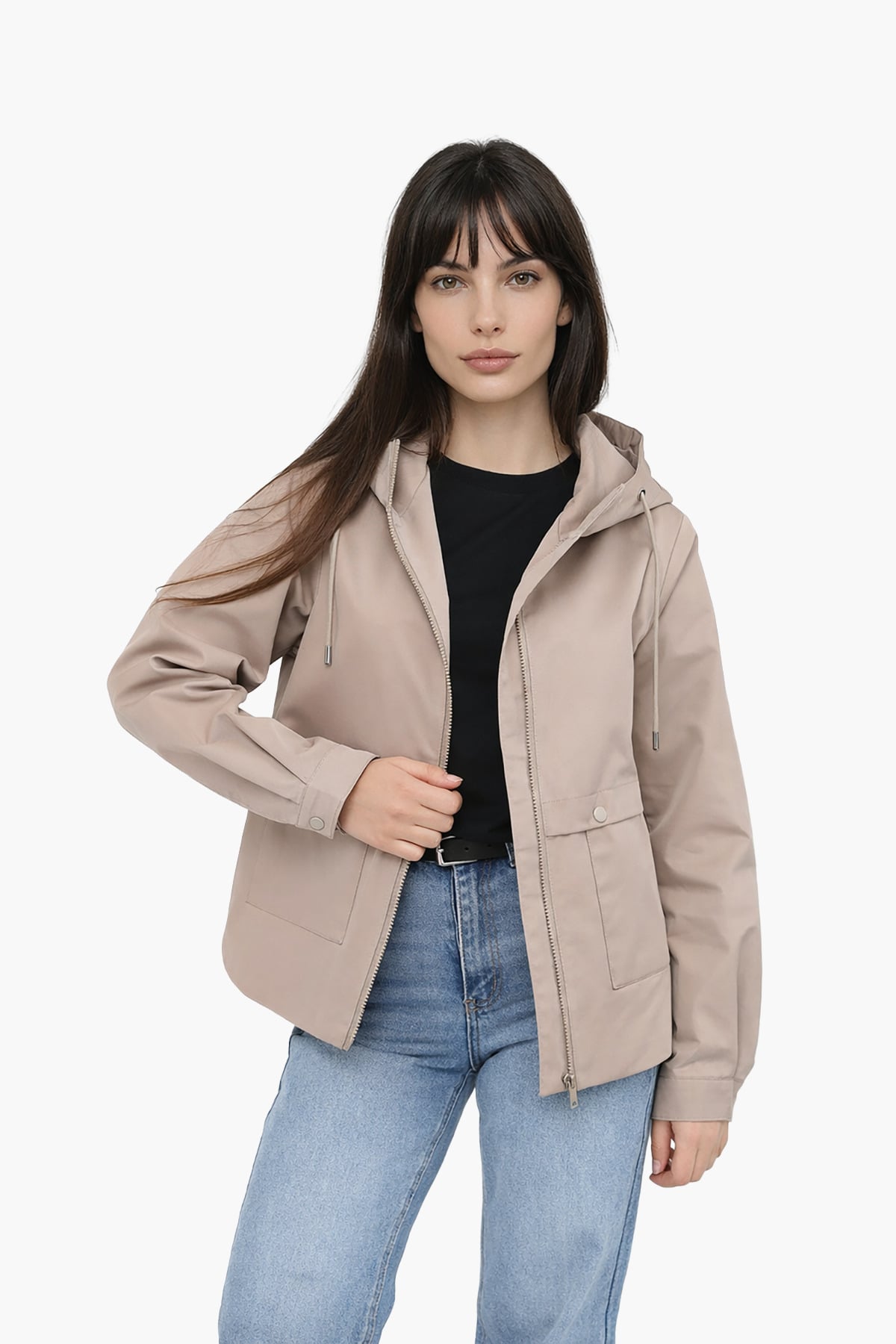 Ветровка женская ЦБ-00290248 52 см Бежевый