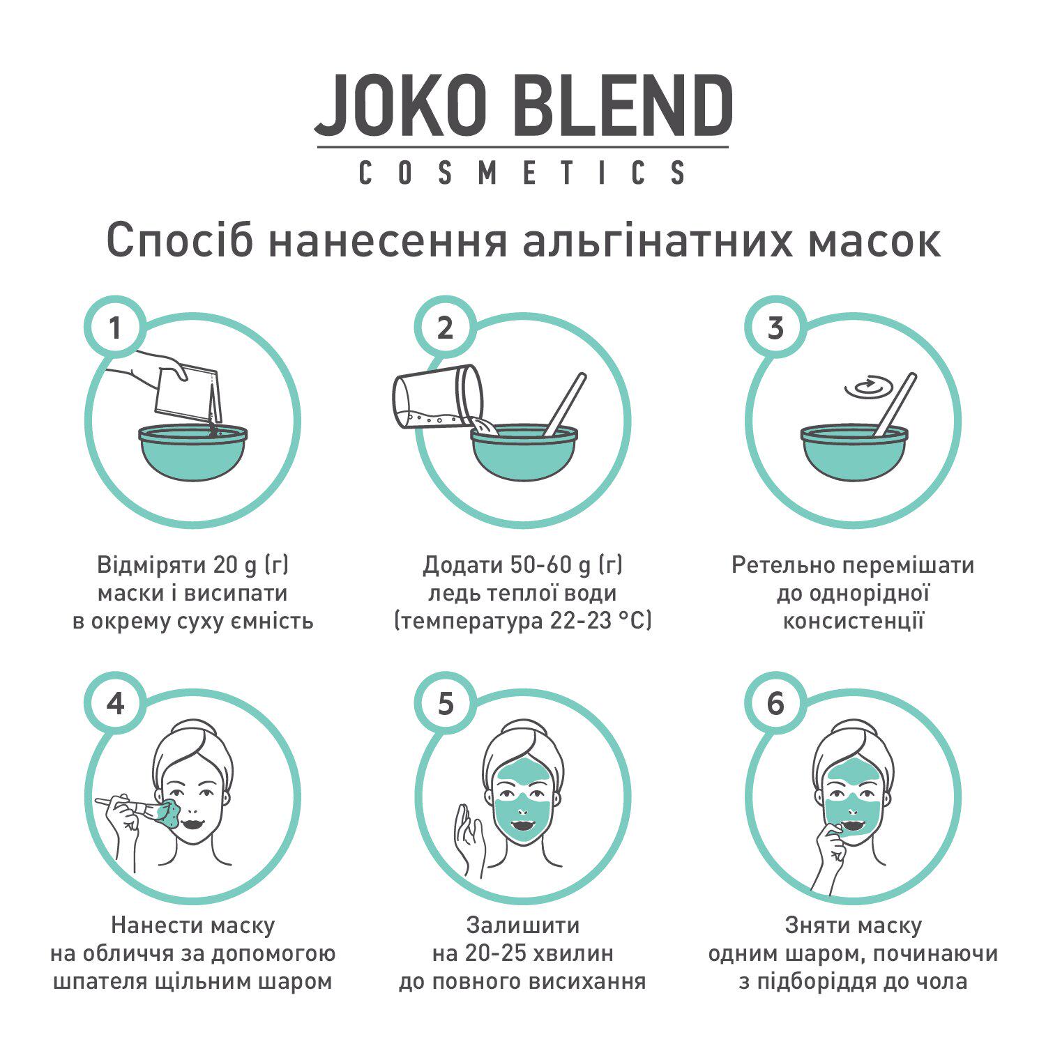 Альгінатна маска з хітозаном і алантоїном Joko Blend 100 г (4823099500154) - фото 3