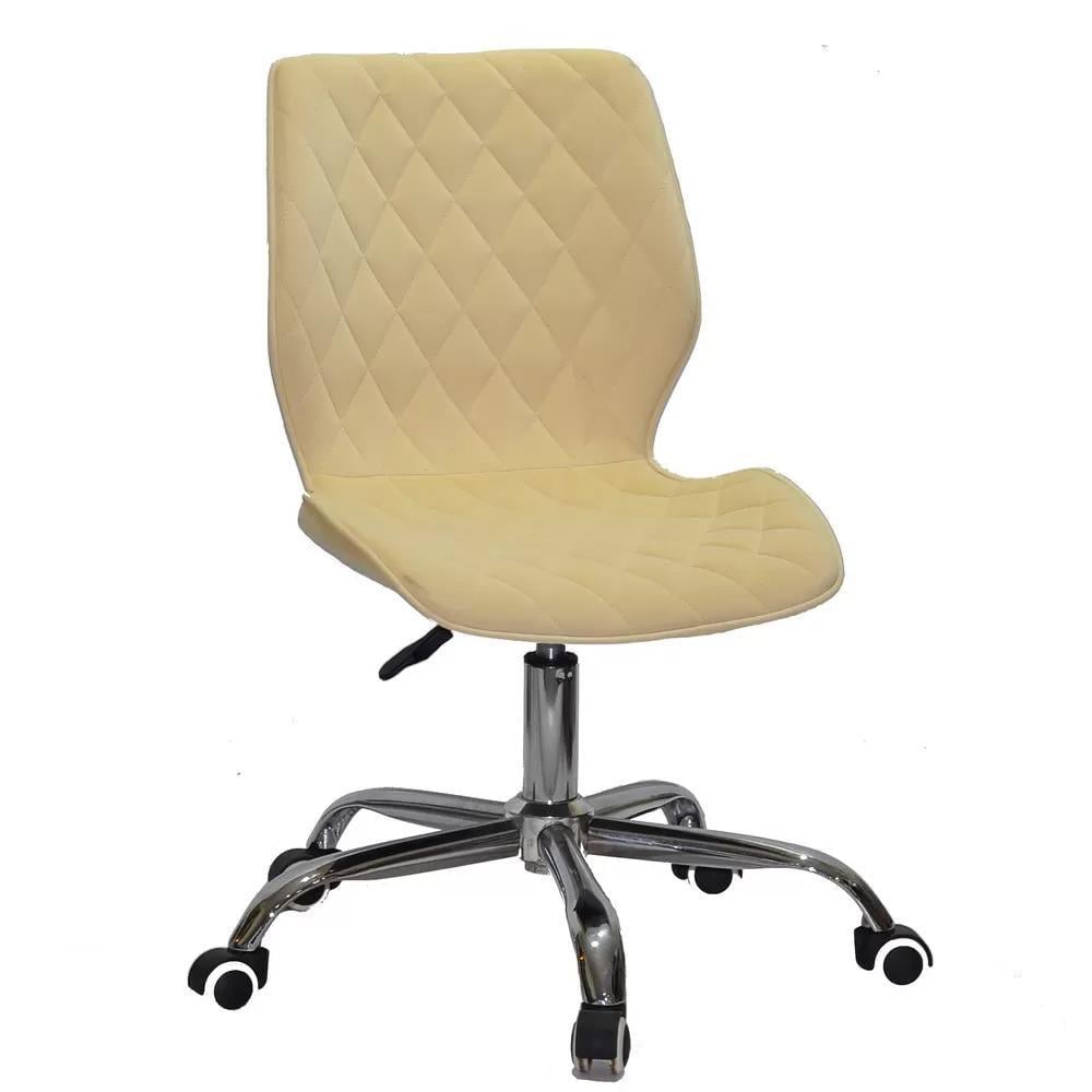 Стул KRISTIAN OFFICE бархат Молочный (931037)