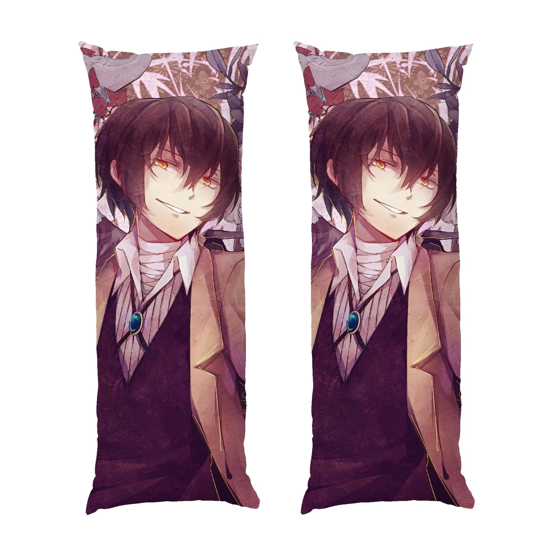 Подушка дакимакура Dazai with a skeleton Bungo Stray Dogs габардин 150х50 см (113333-3)
