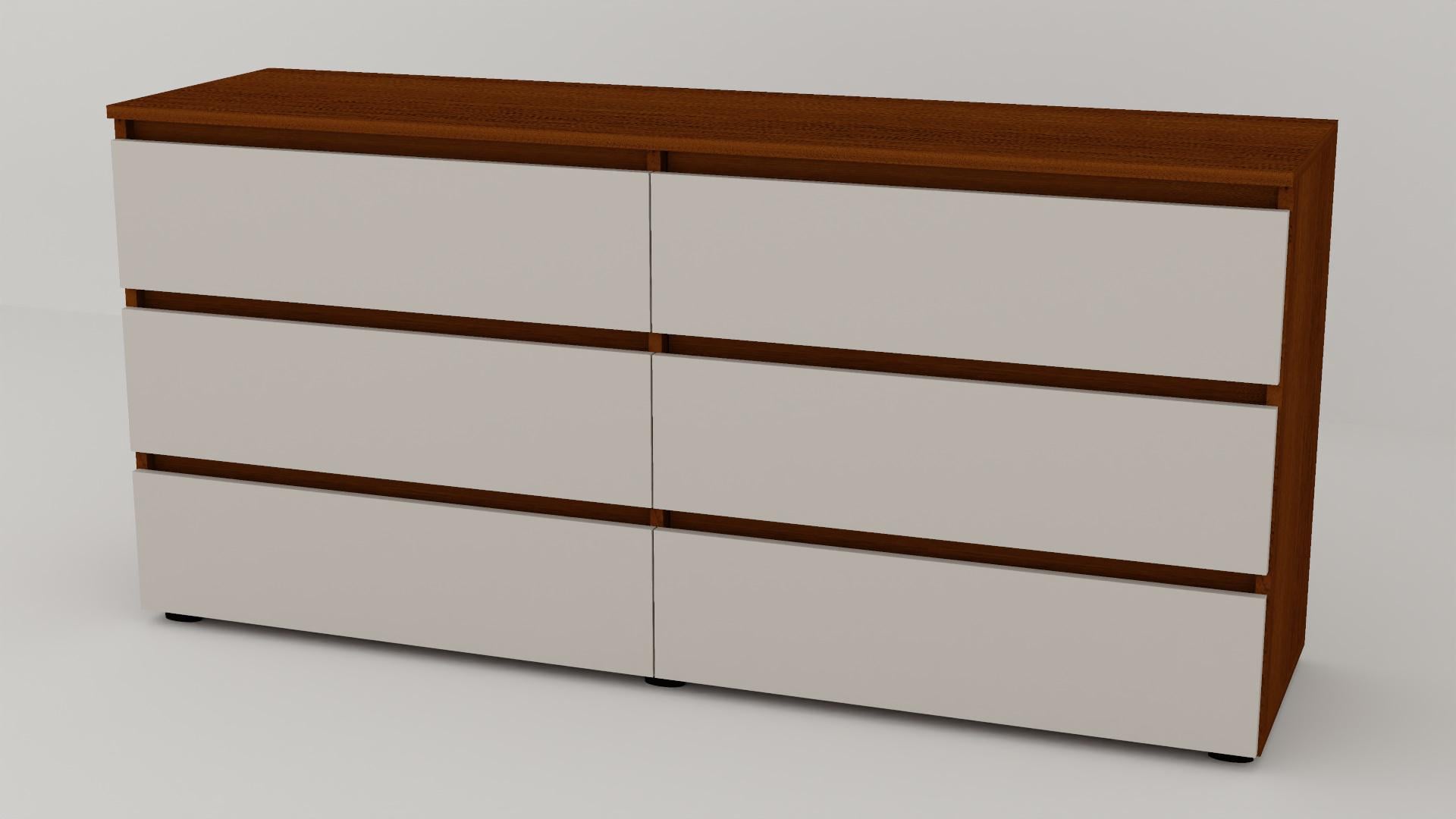 Комод Алекса СН-33/50 160х50х75 см Кашемир/Орех лесной