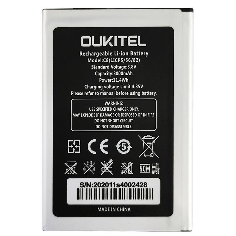Акумулятор Oukitel C8 3000 mAh - фото 2