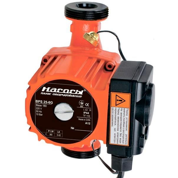 Циркуляционный насос NPO BPS 25-6G-180 и гайки Hmax 6,8 м Qmax 60 л/мин 90 Вт