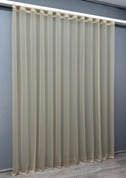 Тюль шифон Темно-бежевый (н119) - фото 5 Тюль шифон Темно-бежевый (н119) - фото 5