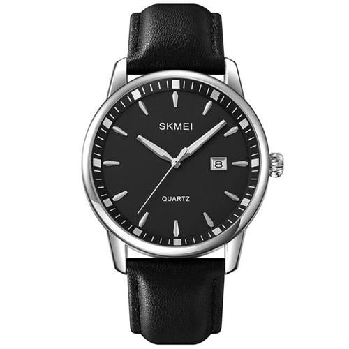 Наручные часы мужские Skmei 2121SI 5 ATM 43 мм Silver/Black