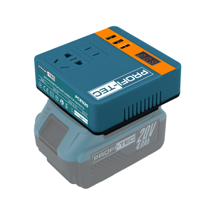 Акумуляторний інвертор напруги PROFI-TEC PCB1220 UltraCore без акумулятора та зарядного пристрою (007743)