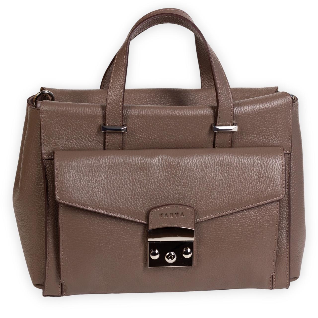 Сумка жіноча шкіряна Karya 2381-51 Бежевий