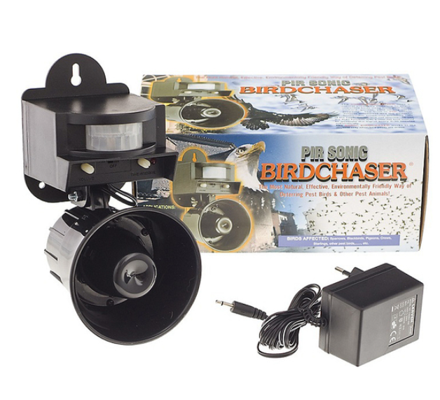 Відлякувач птахів звуковий LS-2001 з датчиком руху та таймером 4000 м2 - фото 5 Відлякувач птахів звуковий LS-2001 з датчиком руху та таймером 4000 м2 - фото 5