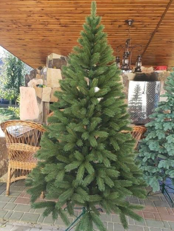 Штучна ялинка лита Буковельська з підставкою 1,8 м Зелений (NYT15308) - фото 8 Штучна ялинка лита Буковельська з підставкою 1,8 м Зелений (NYT15308) - фото 8