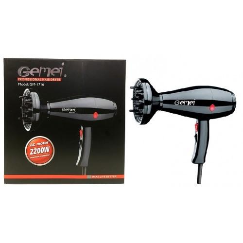 Фен для волос Gemei GM-1716 2200W