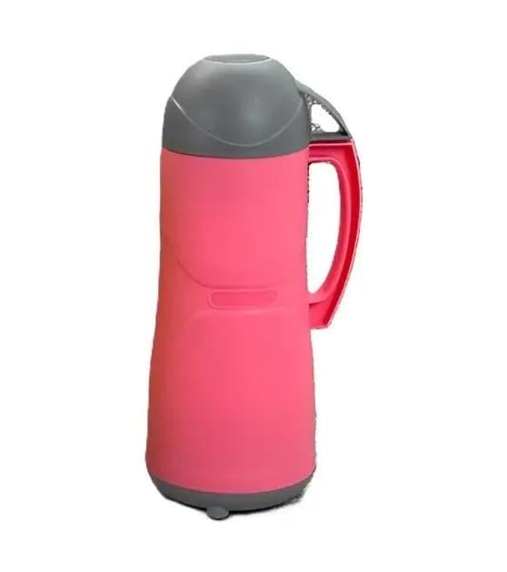 Термос Stenson со стеклянной колбой/крышка-чашка и клапан-пробка 500 мл Pink Термос Stenson со стеклянной колбой/крышка-чашка и клапан-пробка 500 мл Pink