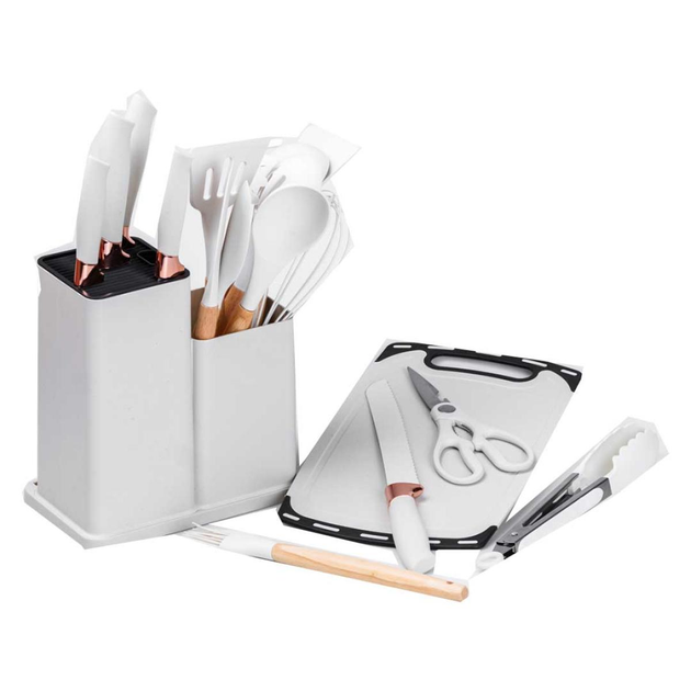 Набір кухонного приладдя Kitchenware Set 19 предметів Білий - фото 5 Набір кухонного приладдя Kitchenware Set 19 предметів Білий - фото 5