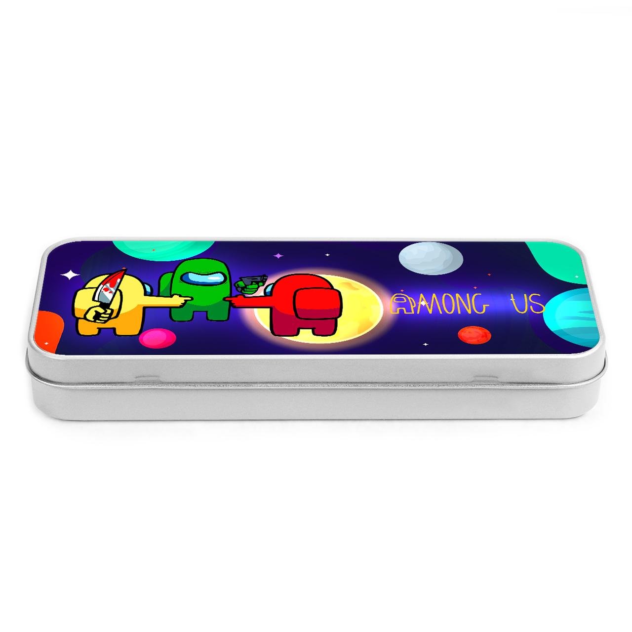 Пенал школьный Among Us Серебряный (34408-2425-SR)