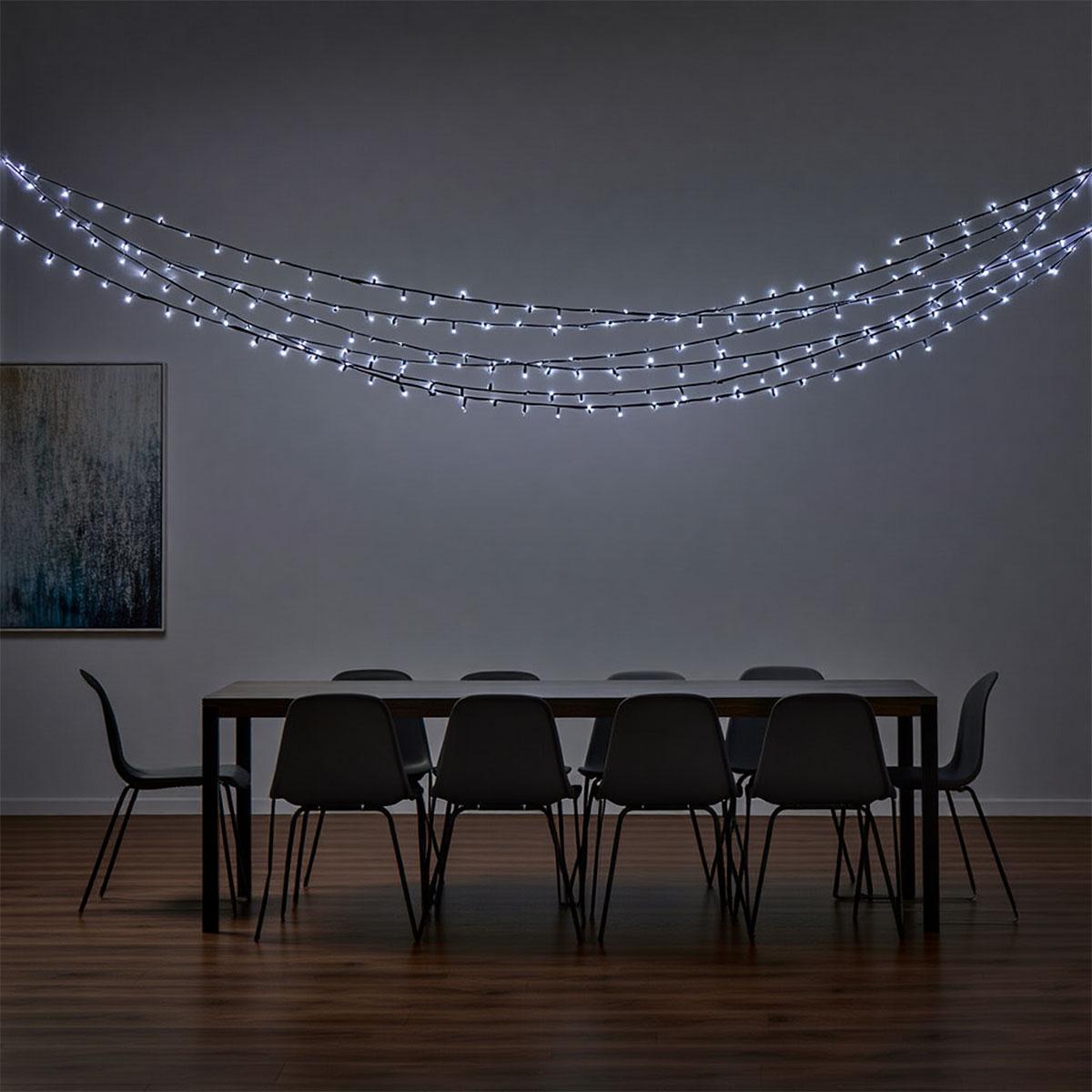 Гирлянда Нить уличная 1000 LED на солнечной батарее 100 м с пультом Белый (21-107-SB1000L100MBW) - фото 2