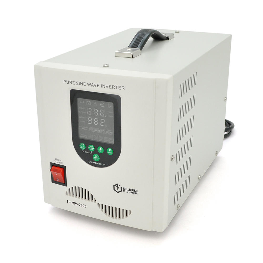 Джерело безперебійного живлення із синусоїдальним виходом Europower epmps200012 1200 Вт 12 В 5 30а (YUT_V11441) - фото 1