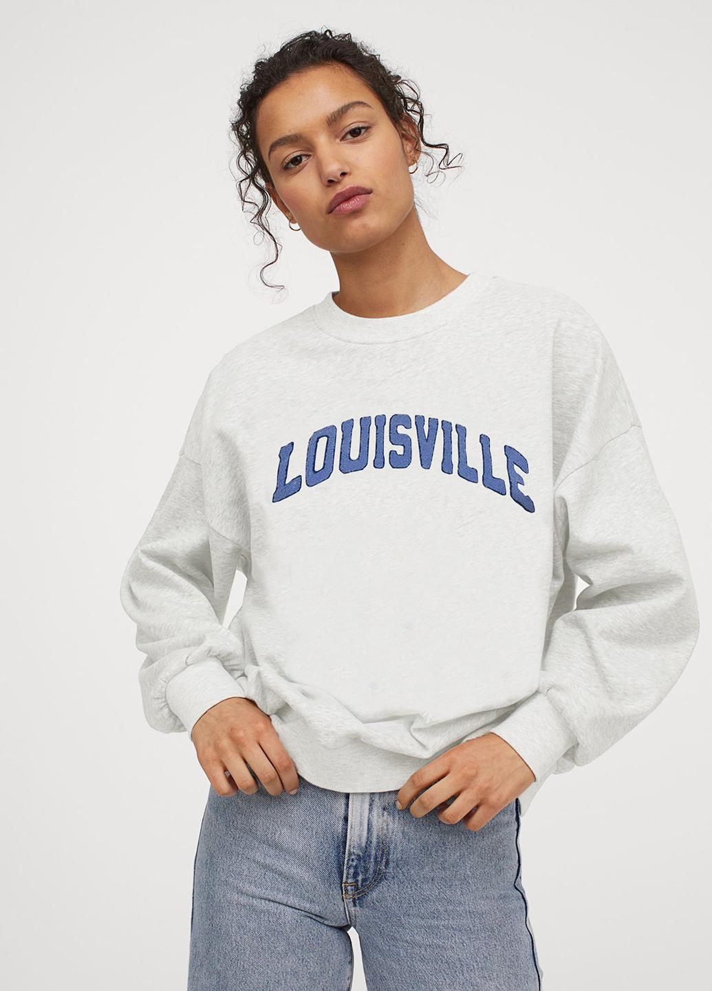 Свитшот женский H&M XS Серый (923135b36) Свитшот женский H&M XS Серый (923135b36)