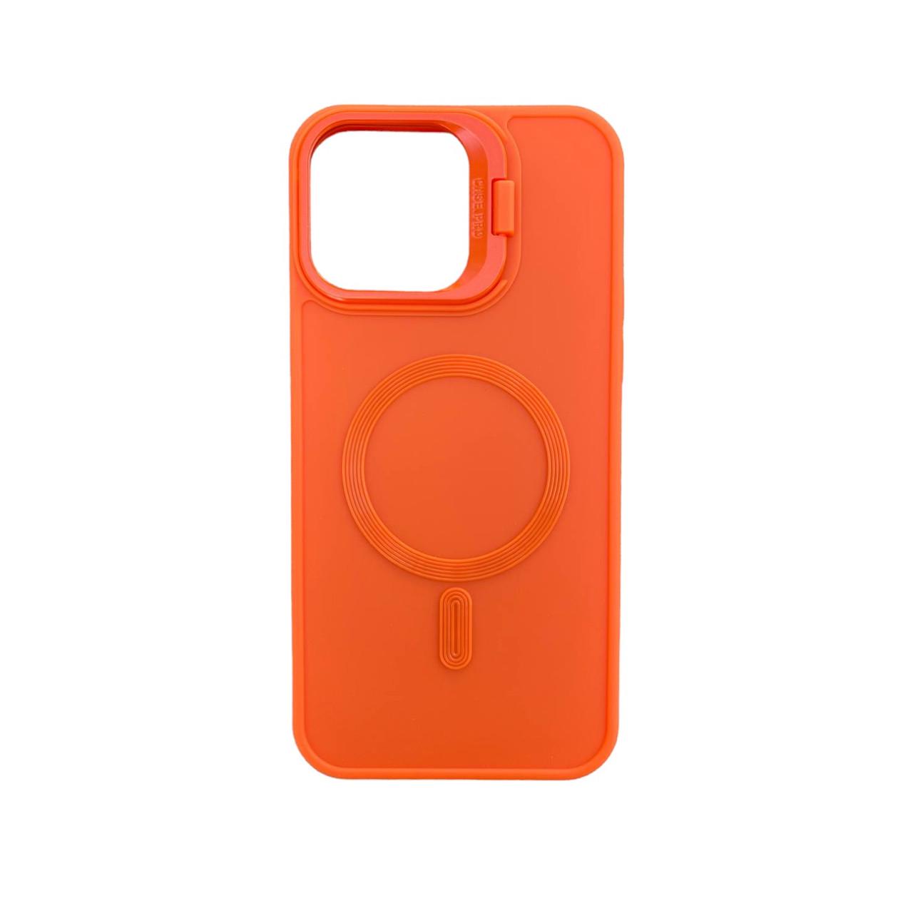 Силиконовый чехол Wave с MagSafe для iPhone 15 Pro Orange - фото 1