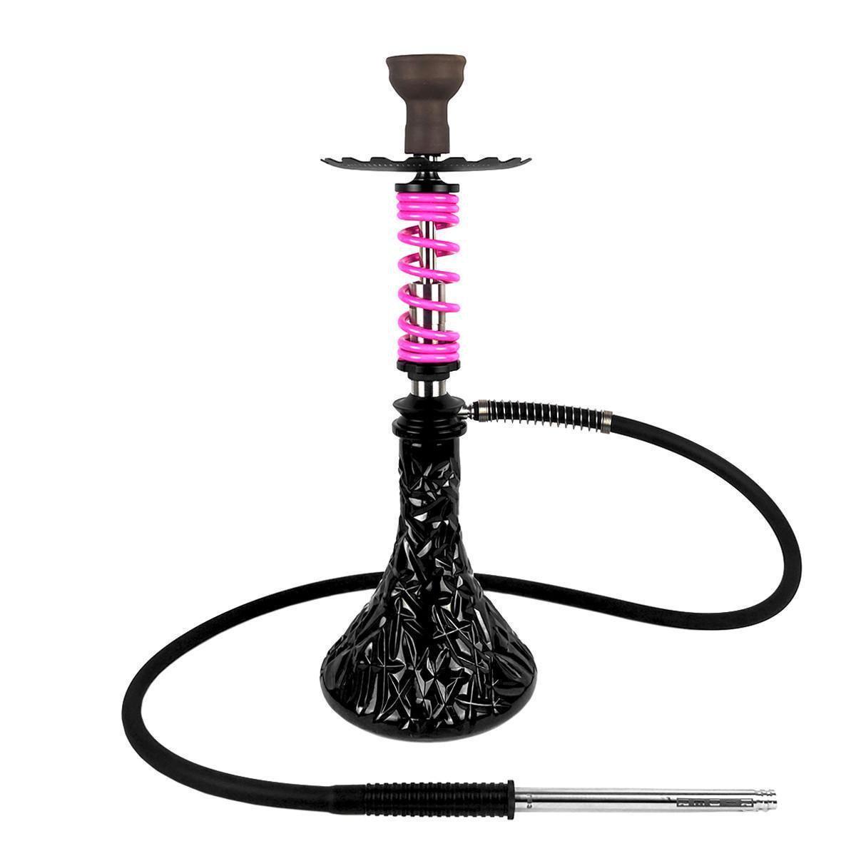 Кальян Hookah Trumpet Rider S Pink колба Crystal Black