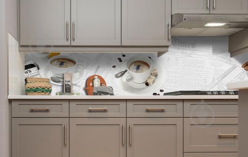 Наклейка виниловая кухонный фартук Zatarga "Утро Кофе" 600х2500 мм (Z181382) - фото 3