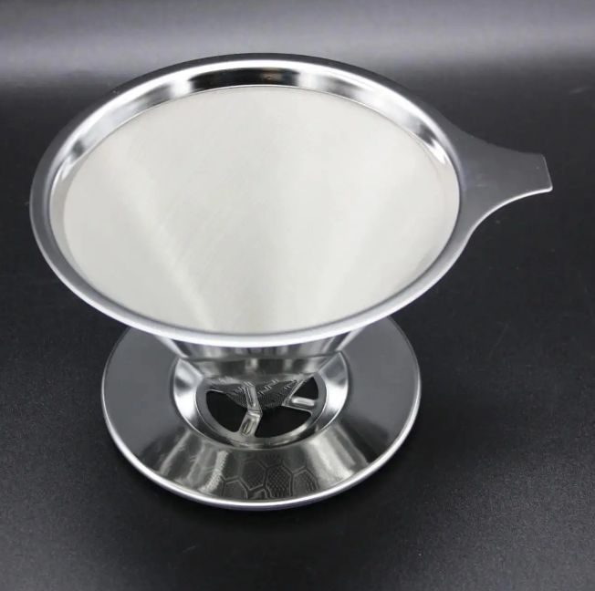 Пуровер для заварювання кави Cafeor Double Mesh V60 02 з нержавіючої сталі 400 мл (15365) - фото 6 Пуровер для заварювання кави Cafeor Double Mesh V60 02 з нержавіючої сталі 400 мл (15365) - фото 6