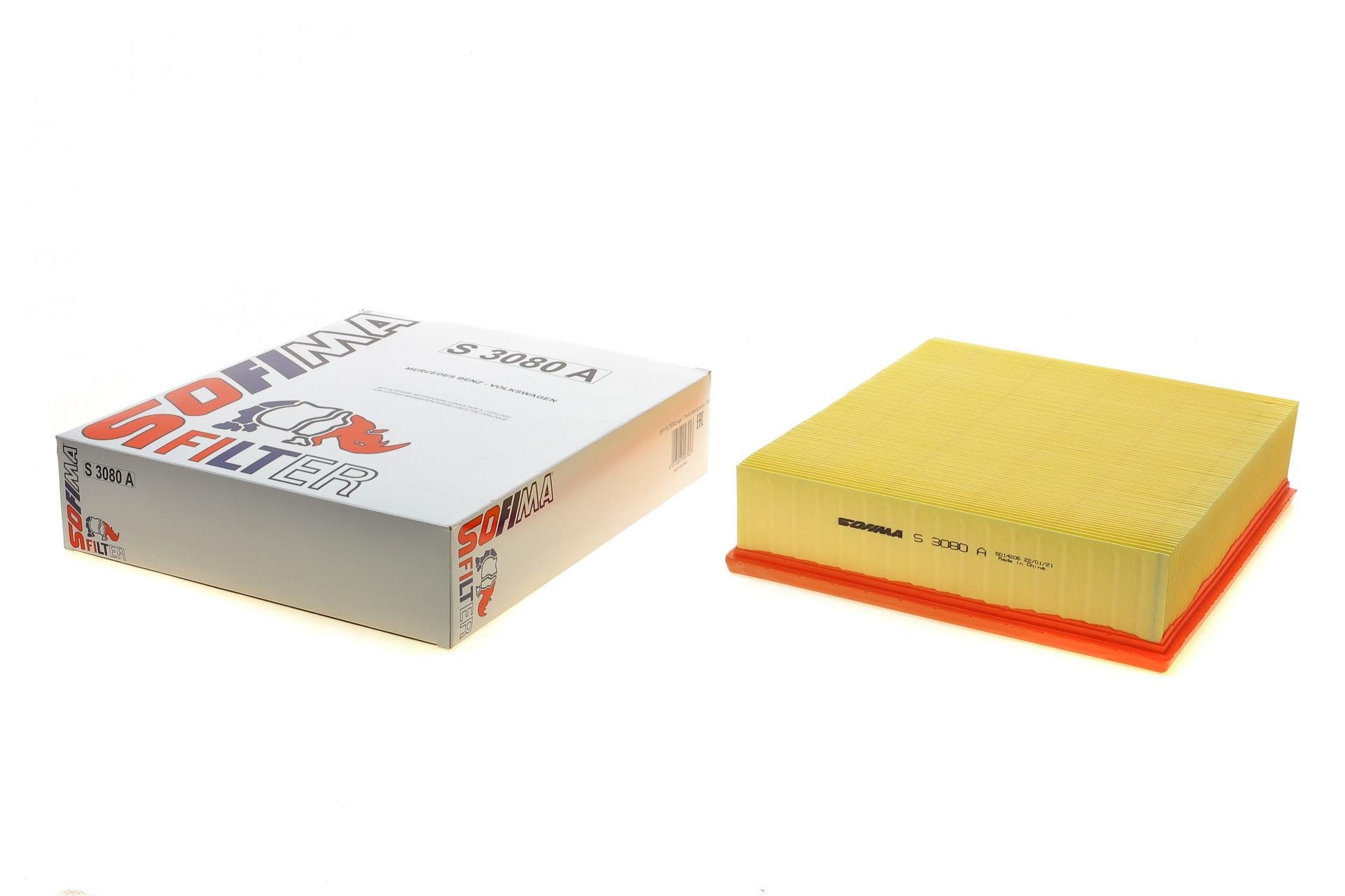 Фільтр повітряний SOFIMA для MB Sprinter 2,2-2,9 D 96-06/VW LT 2,3 i/2,5-2,8 TDI 96-06- (S 3080 A)