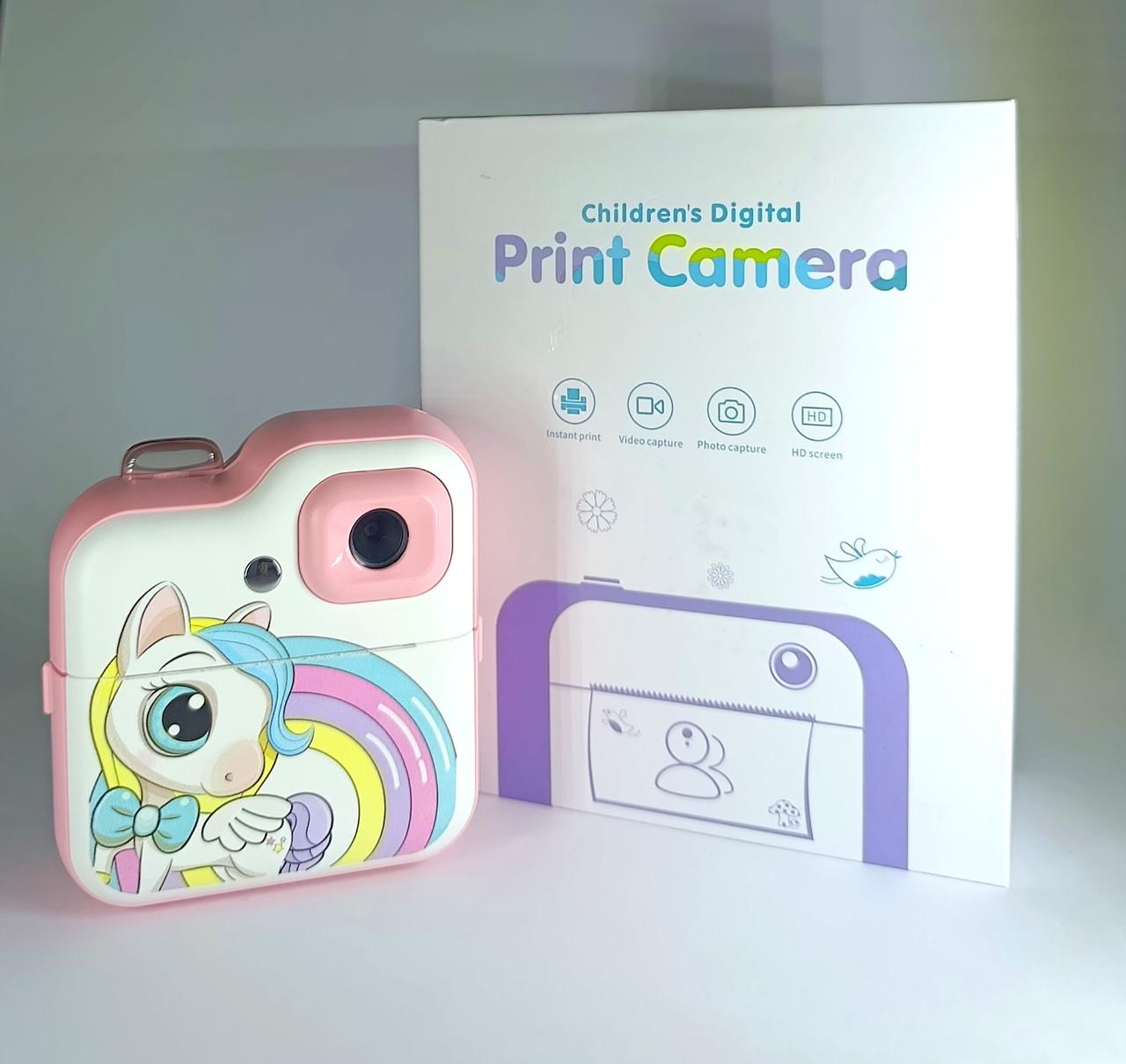 Фотоаппарат детский единорог с термопринтером - фото 4