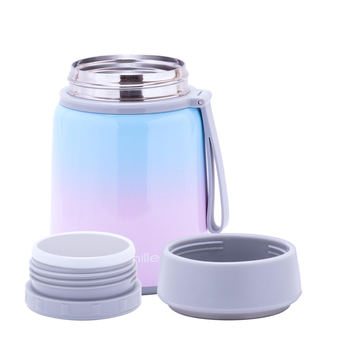 Термос пищевой Kamille KM-2096 нержавеющая сталь 530 мл Розово-голубой (29-84-2096FL) - фото 4 Термос пищевой Kamille KM-2096 нержавеющая сталь 530 мл Розово-голубой (29-84-2096FL) - фото 4