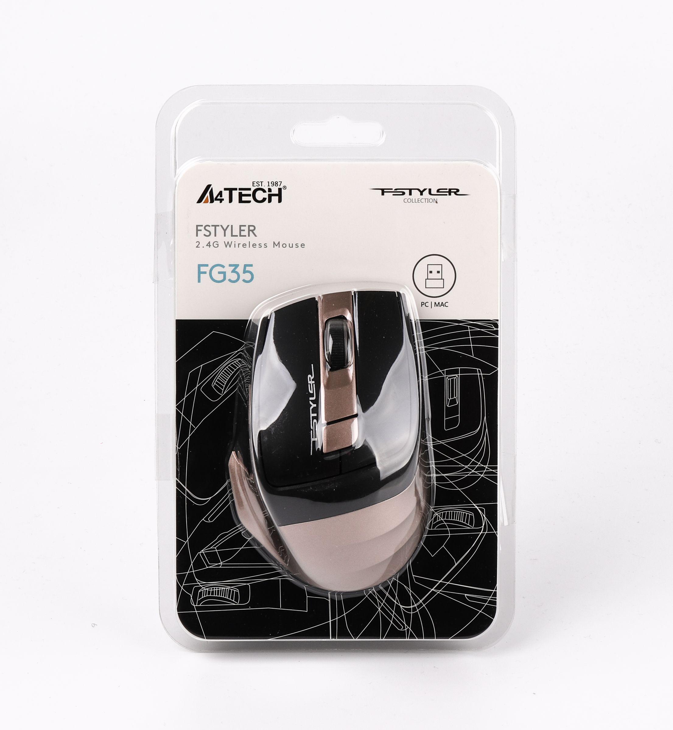 Миша A4Tech Wireless FG35 Bronze (44357) - фото 6 Миша A4Tech Wireless FG35 Bronze (44357) - фото 6