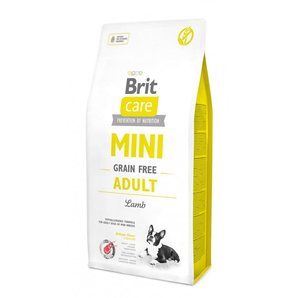 Корм для собак сухой Brit CARE Grain Free Mini Adult Lamb для миниатюрных пород с ягненком 7 кг (8595602520121)