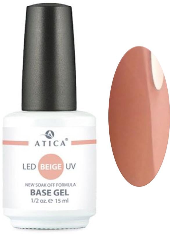 База камуфлирующая Atica Base Gel Soak-Off 15 мл Beige (62993)