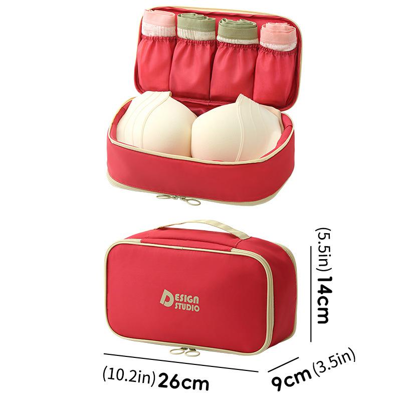 Сумка-органайзер для зберігання нижньої білизни портативна дорожня Червоний - фото 4