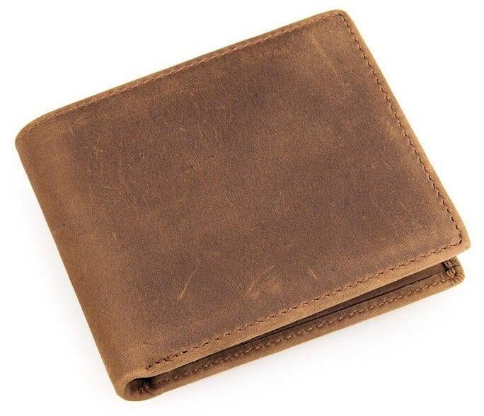 Кошелек мужской кожаный Vintage 14439 для повседневных дел Коричневый (168-136-14439)