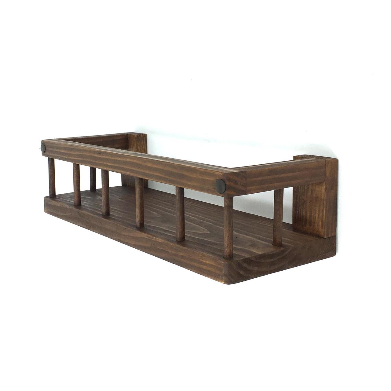 Полка настенная, настольная из дерева Сакаба Капучино (ПНС/000909)