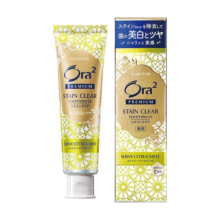 Зубная паста SUNSTAR Ora2 Premium Citrus Mint премиальная отбеливающая цитрусовая мята 100 г
