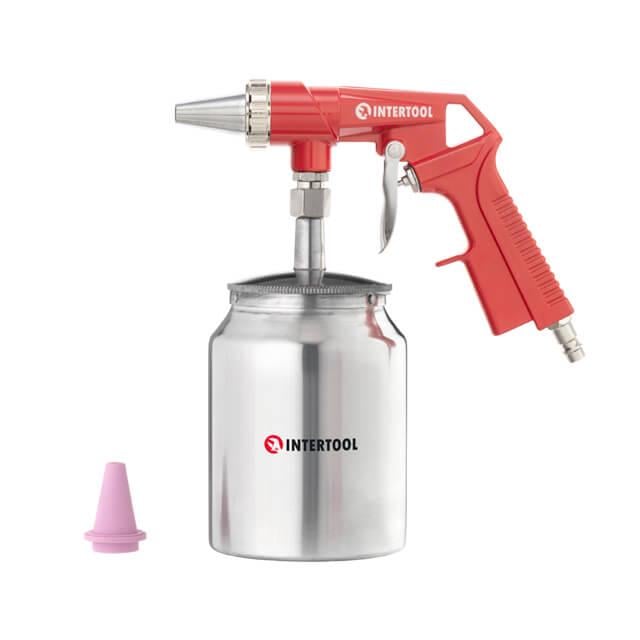 Пістолет піскоструминний Intertool пневматичний з металевим бачком (PT-0707)