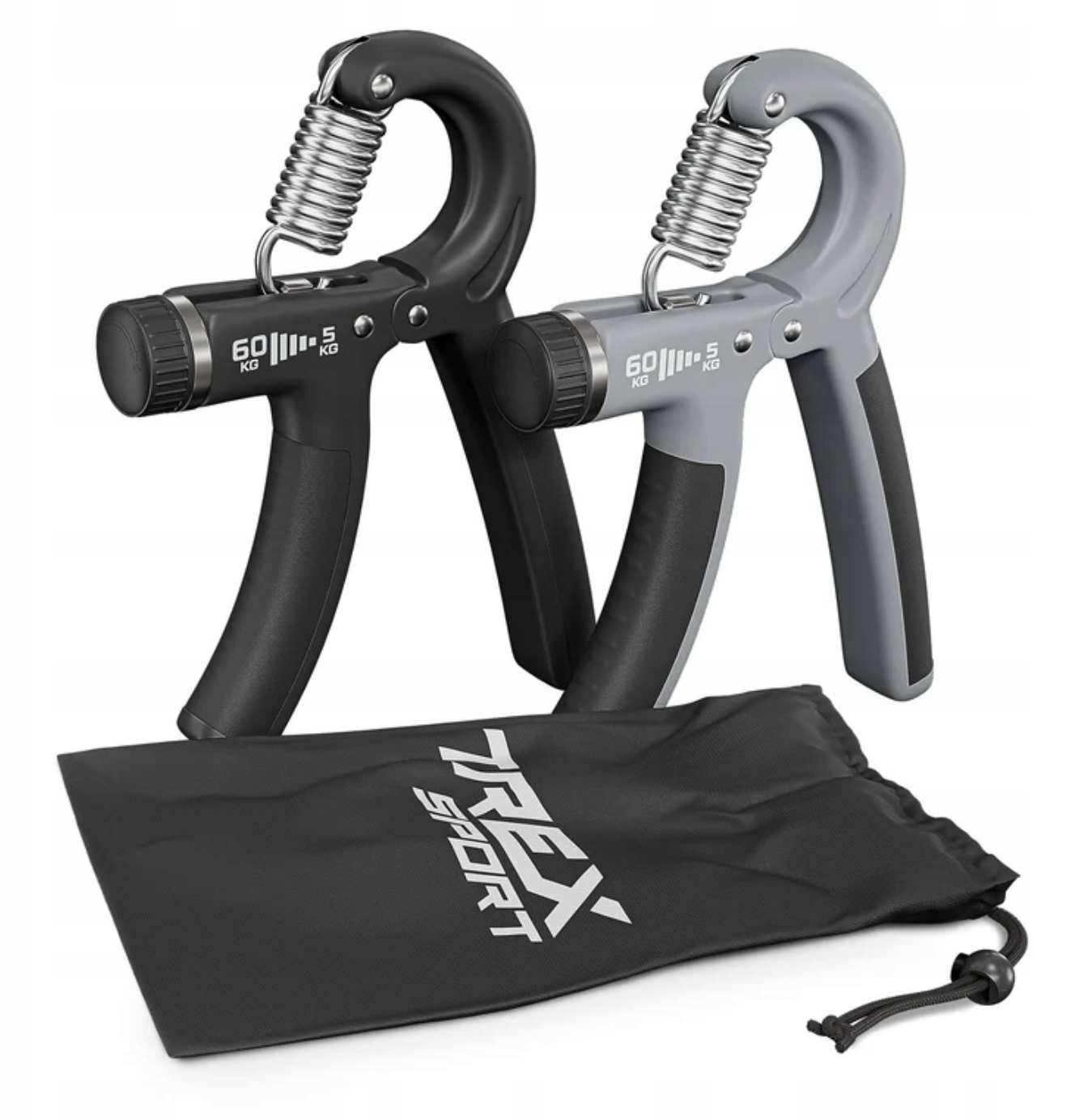 Набор эспандеров регулируемых 5-60 кг Trex Sport TX-002HGB Черно-серый (4984)