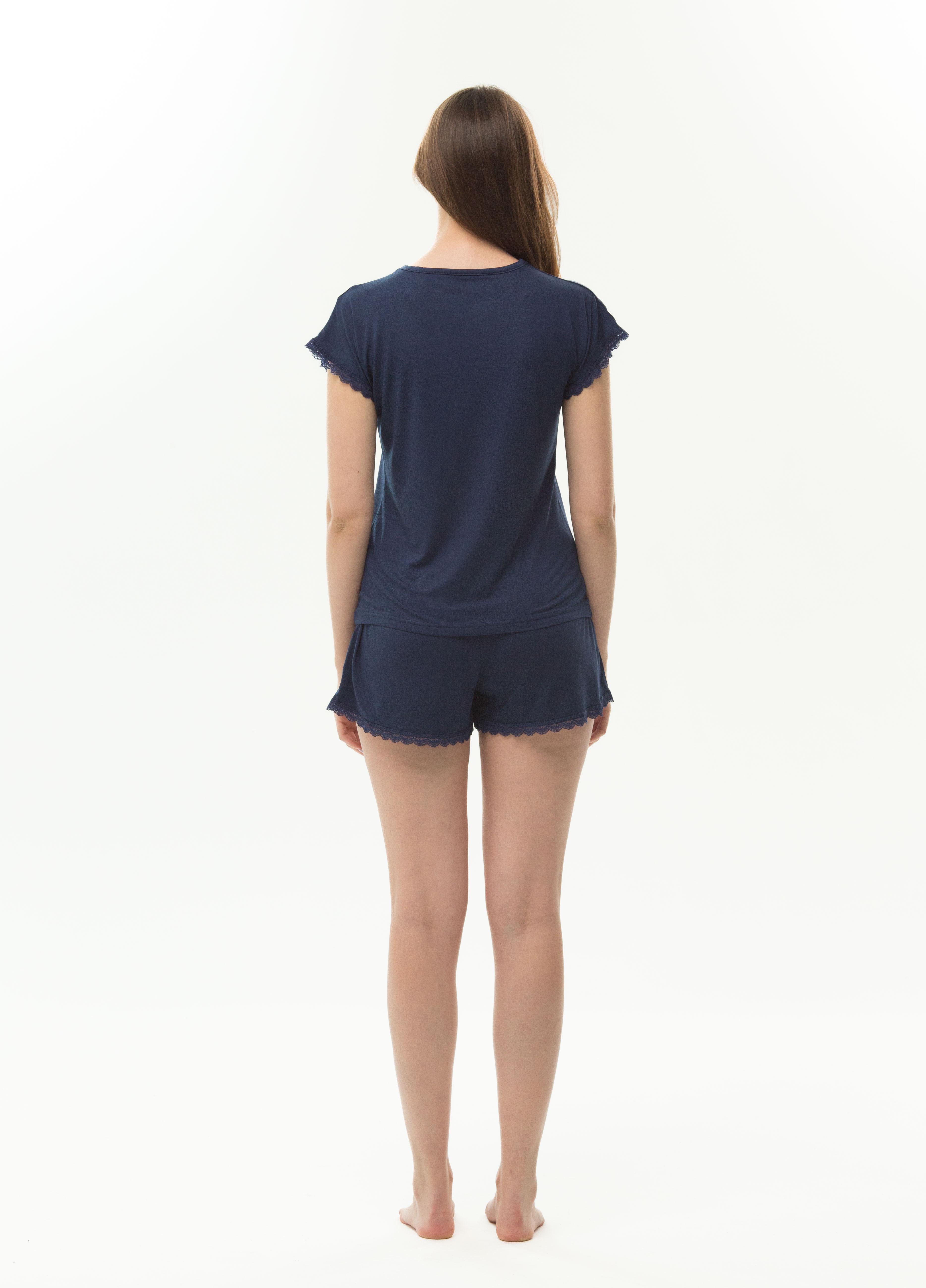 Піжама жіноча Наталюкс M Темно-синій (8126428530031) - фото 3 Піжама жіноча Наталюкс M Темно-синій (8126428530031) - фото 3