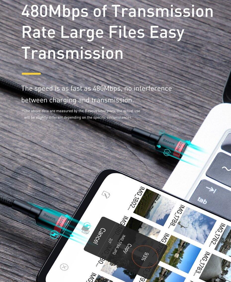 Кабель Baseus Type-C PD 100W Fast Charge 1 м Black (25397356) - фото 4 Кабель Baseus Type-C PD 100W Fast Charge 1 м Black (25397356) - фото 4