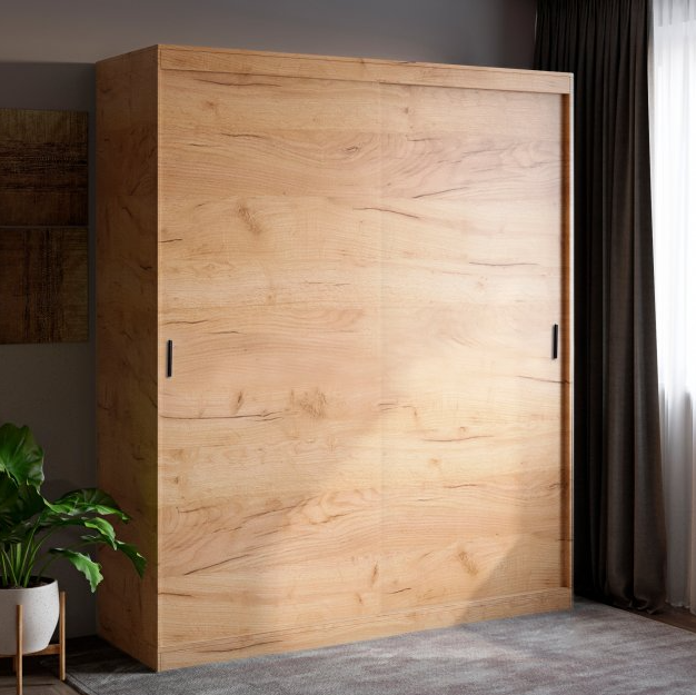Шкаф-купе Эверест Соната 1800 двухдверный 180х60х217 Дуб крафт золотой